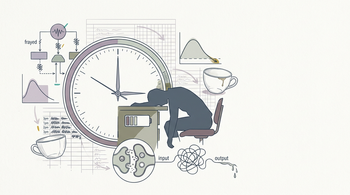 The 3pm crash: a downstream symptom of upstream resource dysregulation