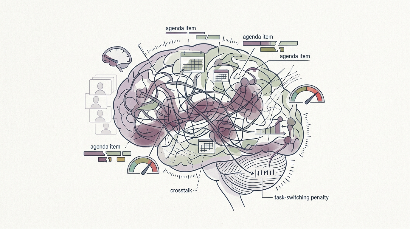 Mitigating cognitive load accumulation from synchronous interactions