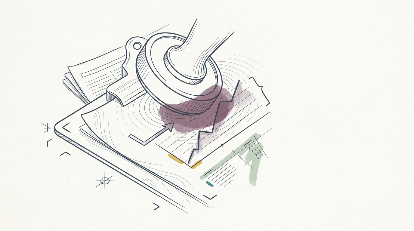 Abstract cream-and-slate line illustration on Kokorology paper, drawn for Policy friction hits wellness access, deep science pushes limits