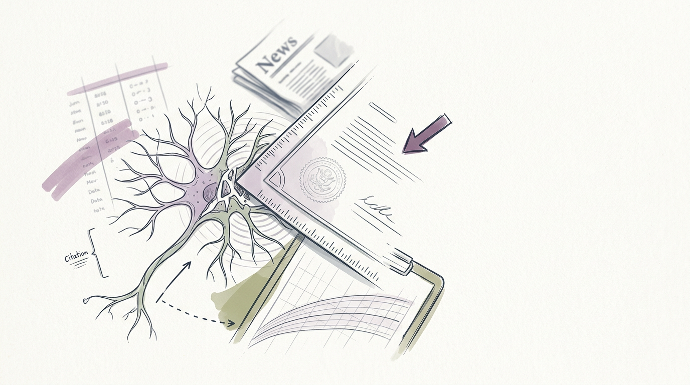 Abstract cream-and-slate line illustration on Kokorology paper, drawn for When Policy Collides with Health