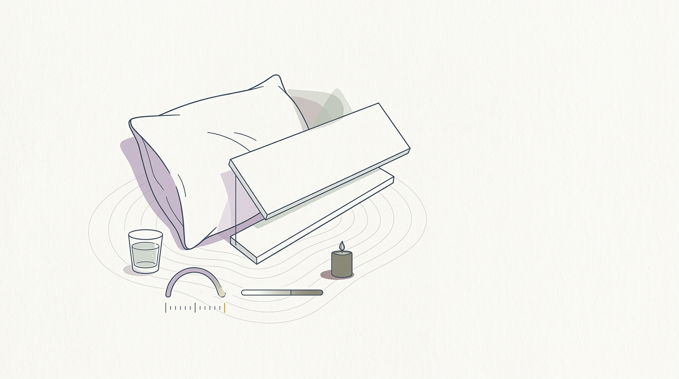 Abstract cream-and-slate line illustration on Kokorology paper, drawn for Wellness: It's all in your head, literally