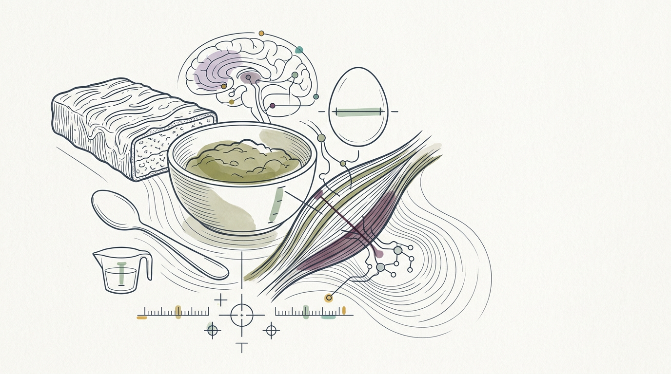 Abstract cream-and-slate line illustration on Kokorology paper, drawn for Brain Maps and Biotech's Human Problem