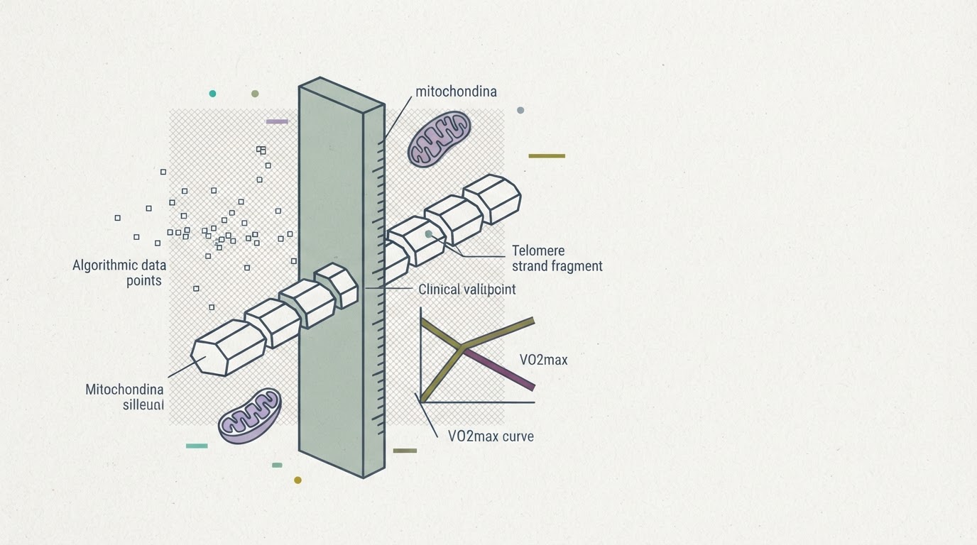 Abstract cream-and-slate line illustration on Kokorology paper, drawn for Regulators Demand Hard Clinical Endpoints Over Algorithmic Longevity Scores