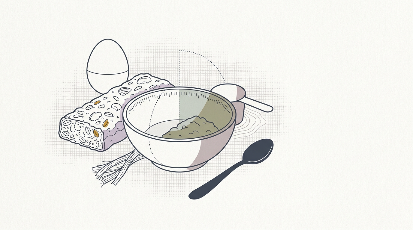 Abstract cream-and-slate line illustration on Kokorology paper, drawn for Low ferritin on a good diet: the runner who fixed the pressure first