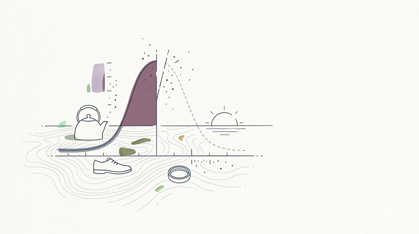 Abstract cream-and-slate line illustration on Kokorology paper, drawn for Australian govt botches private health insurance reforms