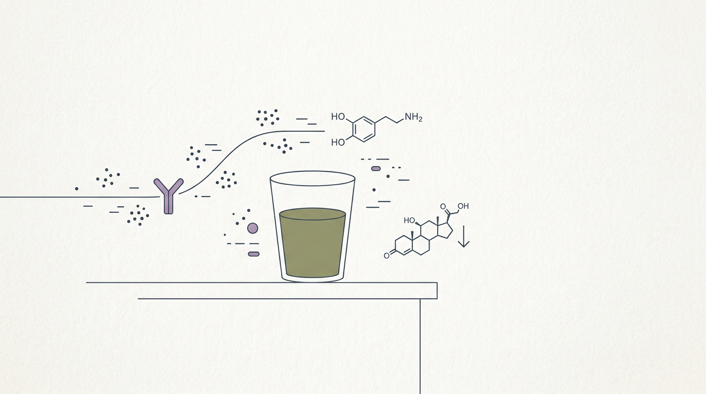 Abstract cream-and-slate line illustration on Kokorology paper, drawn for Bath & Body Works tests scents via Hype Lab for nervous system response