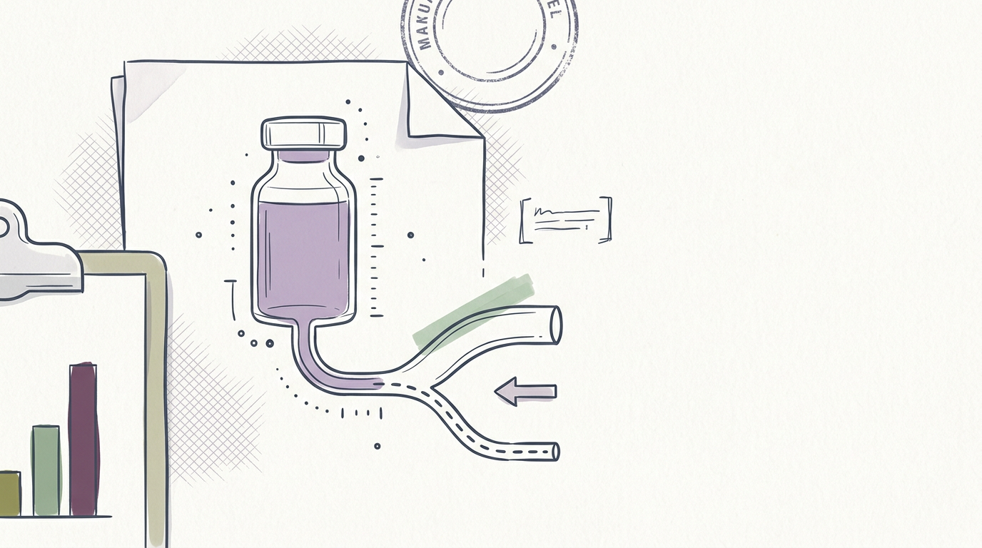 Abstract cream-and-slate line illustration on Kokorology paper, drawn for WHO cervical cancer plan needs vaccine access, not just screening