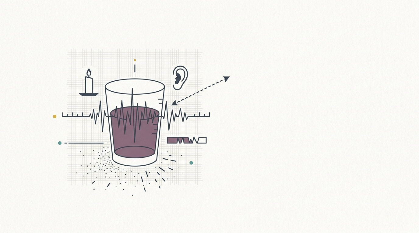 Abstract cream-and-slate line illustration on Kokorology paper, drawn for Conflict-related injuries leave 43,000 with long-term disabilities in Gaza