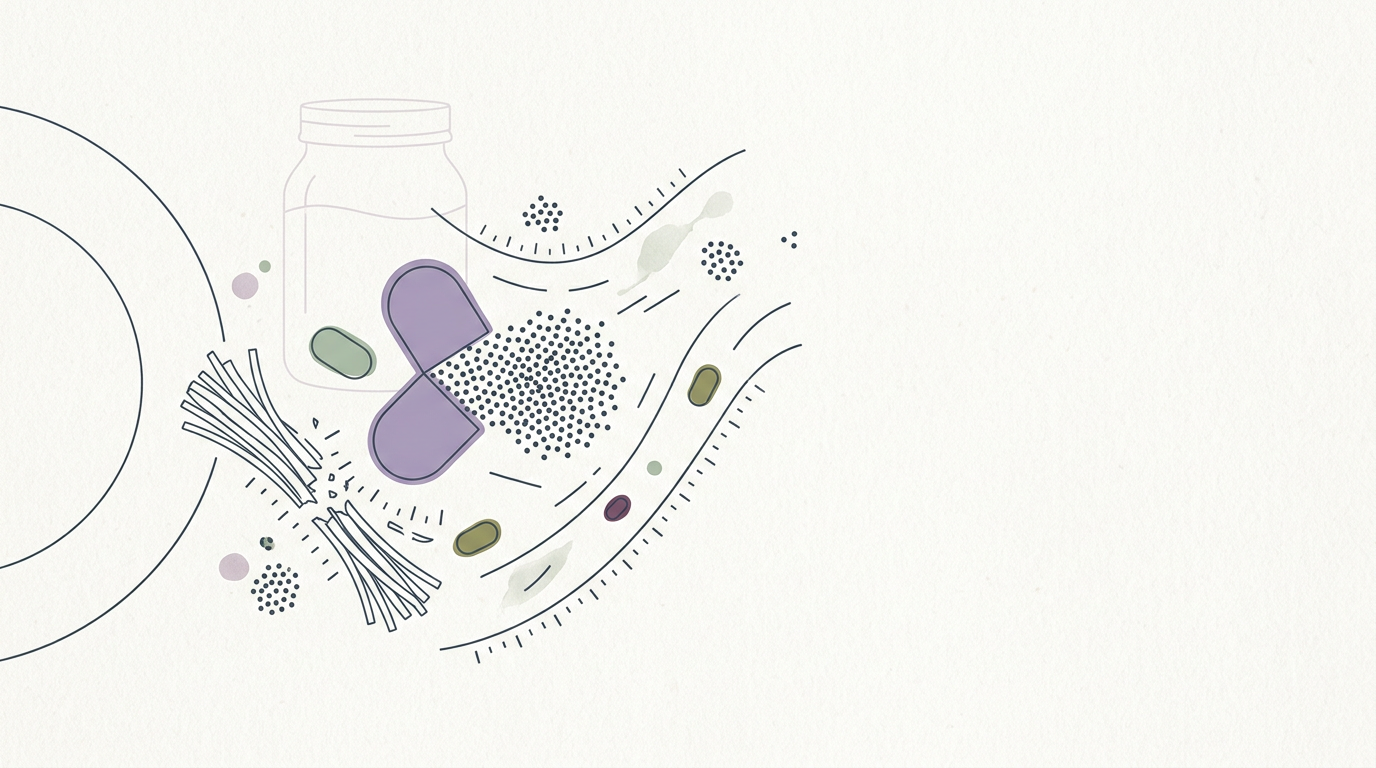 Abstract cream-and-slate line illustration on Kokorology paper, drawn for German hospitals cite €245M in annual bureaucracy costs