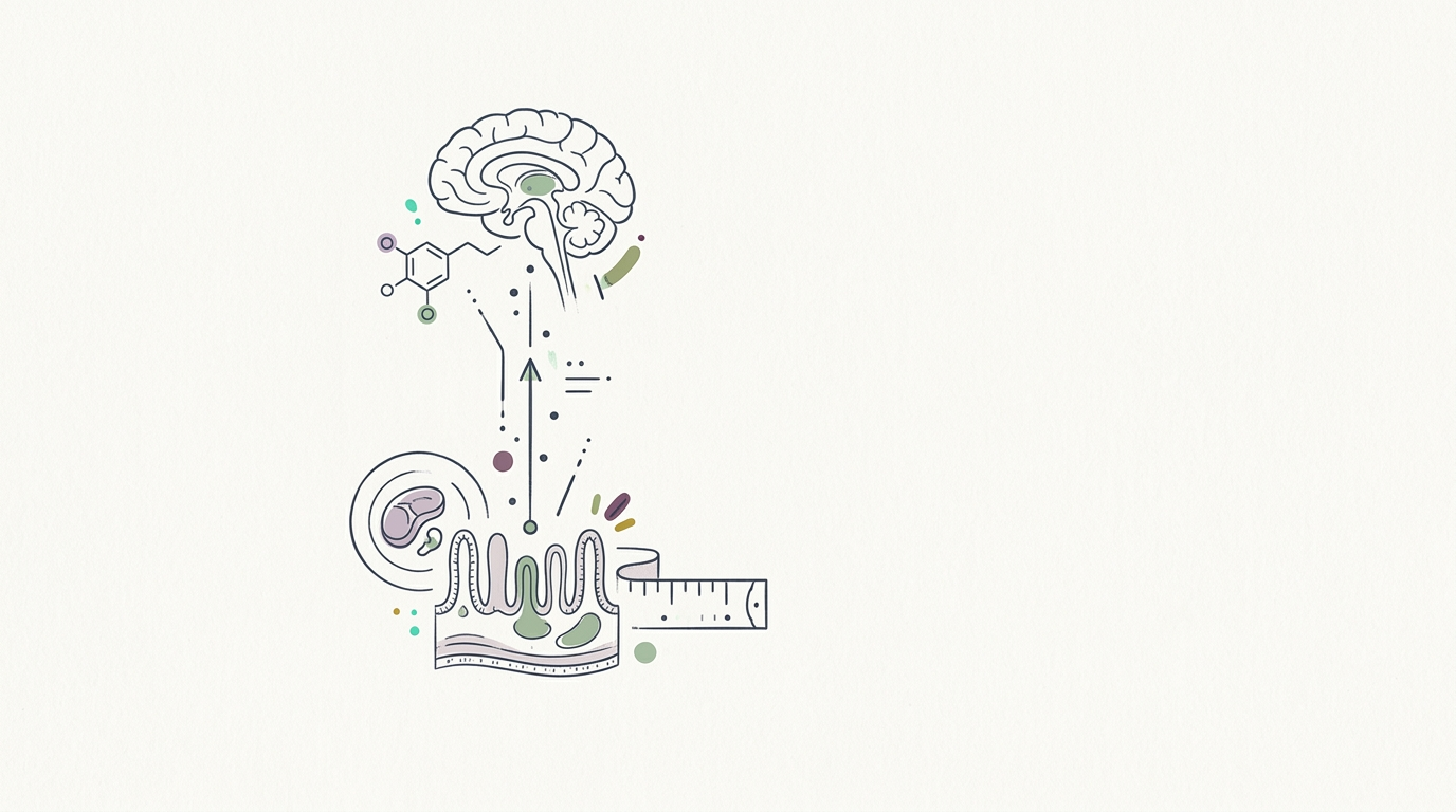 Abstract cream-and-slate line illustration on Kokorology paper, drawn for GLP-1 drugs get trials for depression and addiction