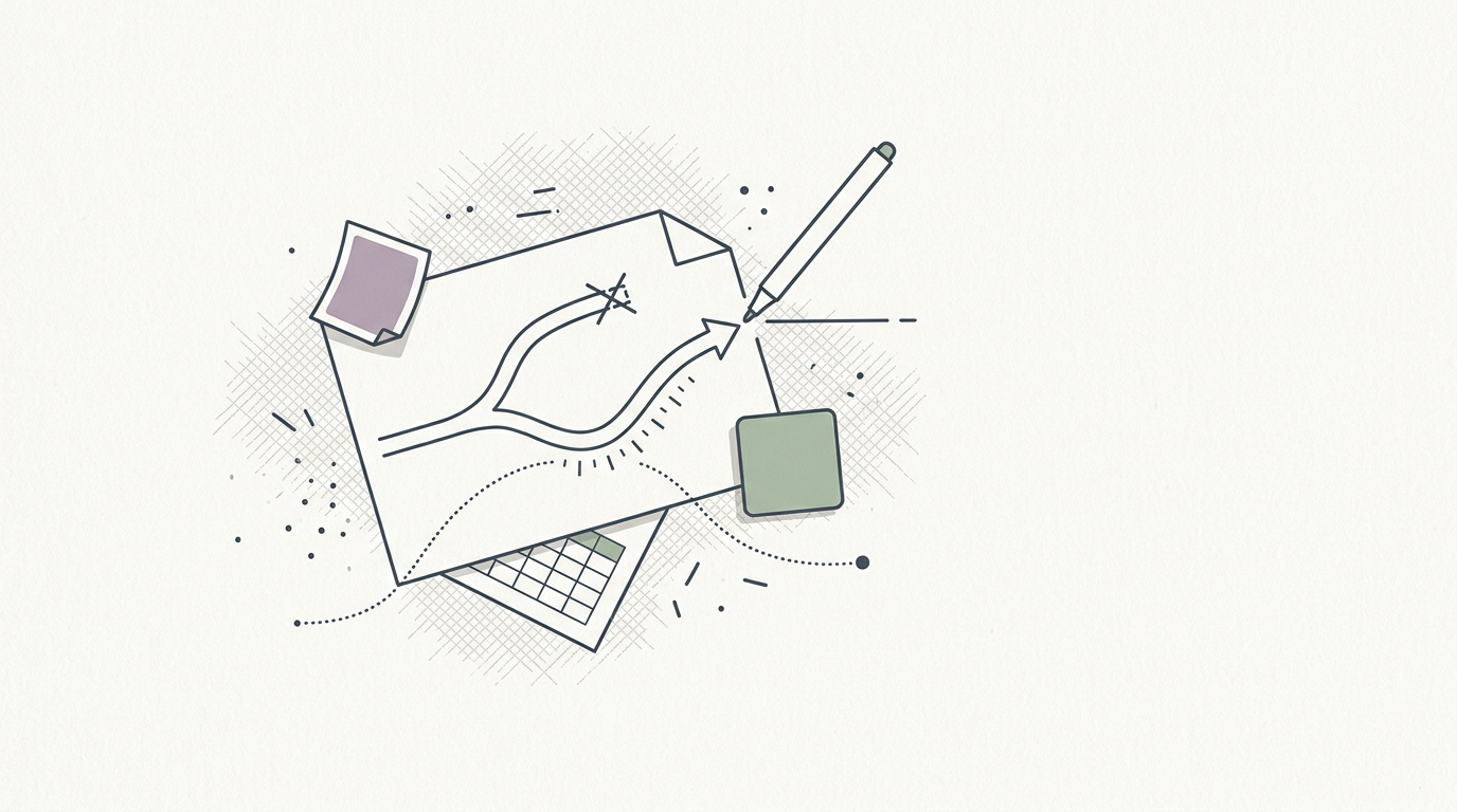 Abstract cream-and-slate line illustration on Kokorology paper, drawn for Moderate screen time speeds concussion recovery in teens