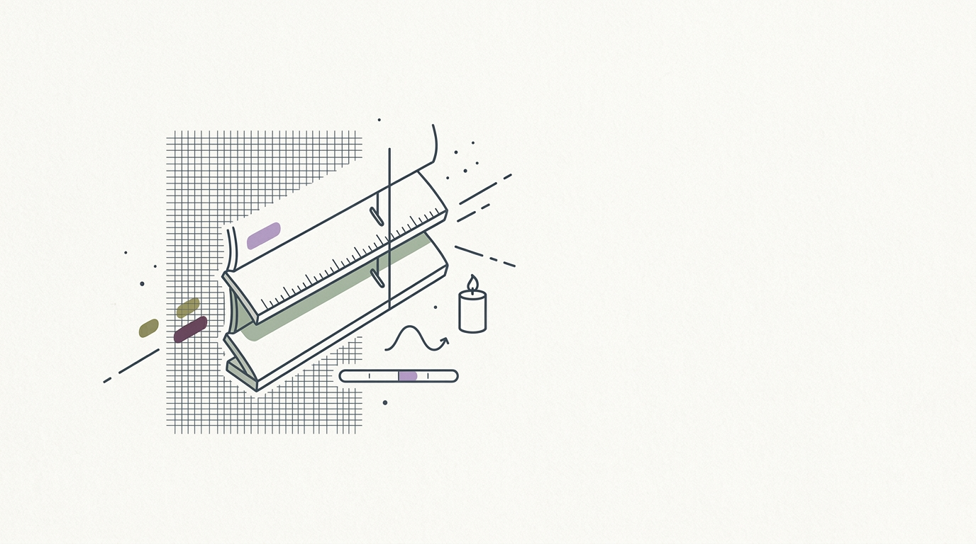 Abstract cream-and-slate line illustration on Kokorology paper, drawn for Mushroom researcher shares five key facts about fungi's role in health