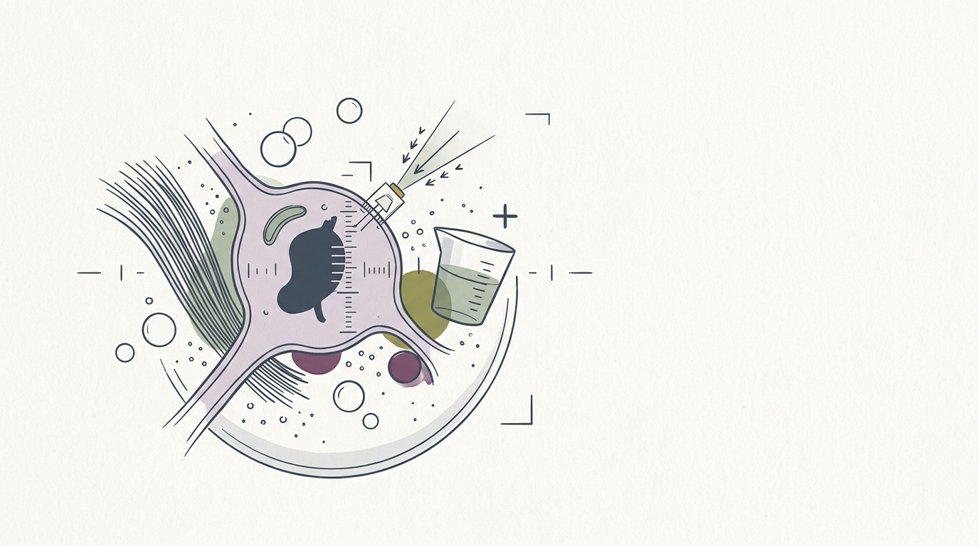 Abstract cream-and-slate line illustration on Kokorology paper, drawn for Nobel Prize for light-controlled brain switches sets stage for neuroscience