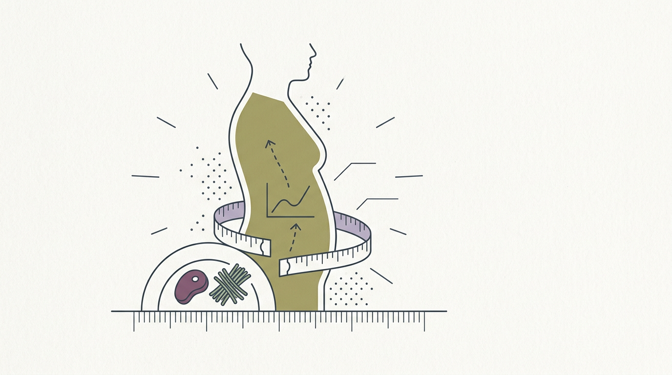 Abstract cream-and-slate line illustration on Kokorology paper, drawn for NUS Exec: Healthy Aging is the Fix for Declining Birth Rates