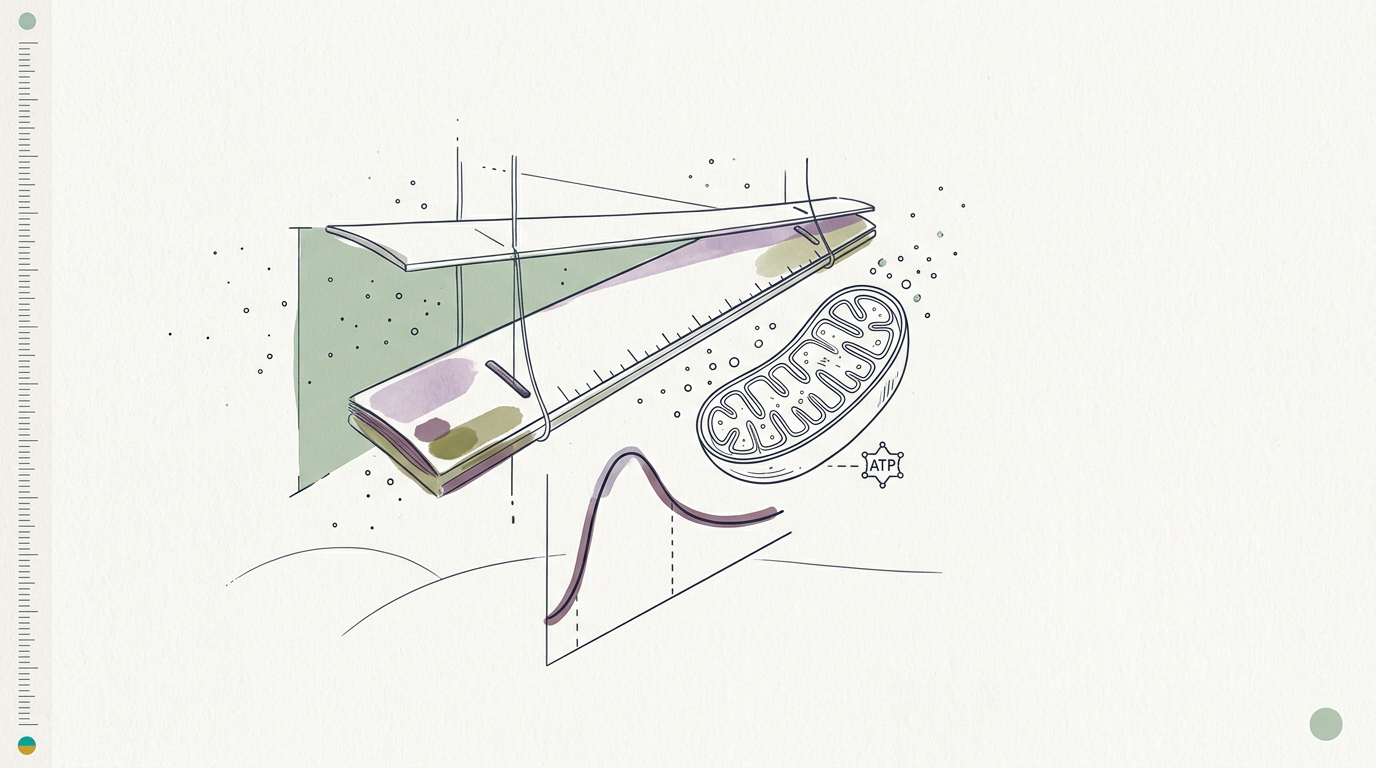 Abstract cream-and-slate line illustration on Kokorology paper, drawn for Nutritional Outlook hosts cellular health webinar