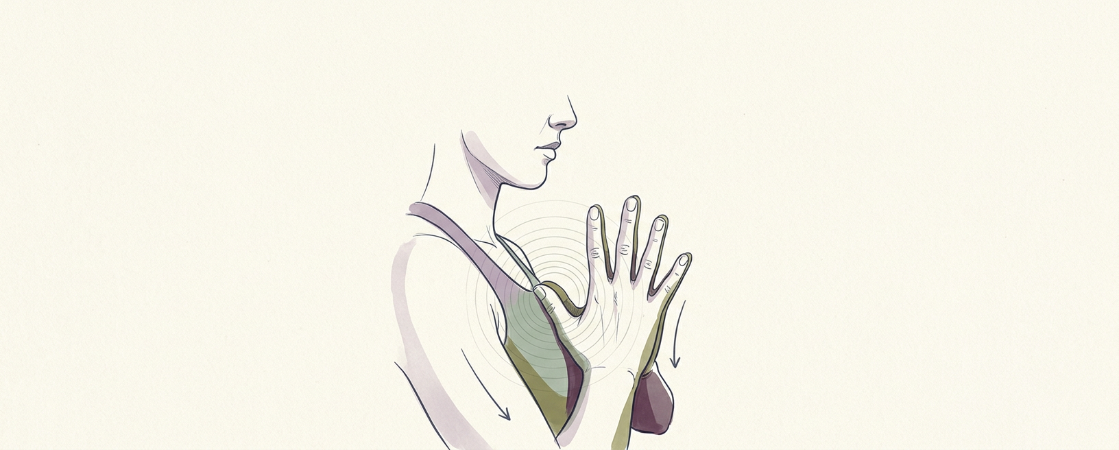 Anjali Mudra (Prayer Seal) with Sternum Pressure