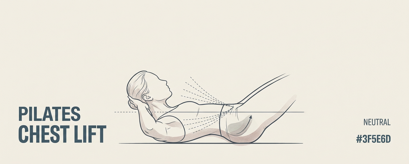 Pilates Chest Lift with Pelvic Floor Engagement