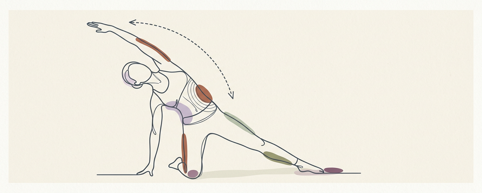 Pilates Kneeling Side Bend with Oblique Engagement