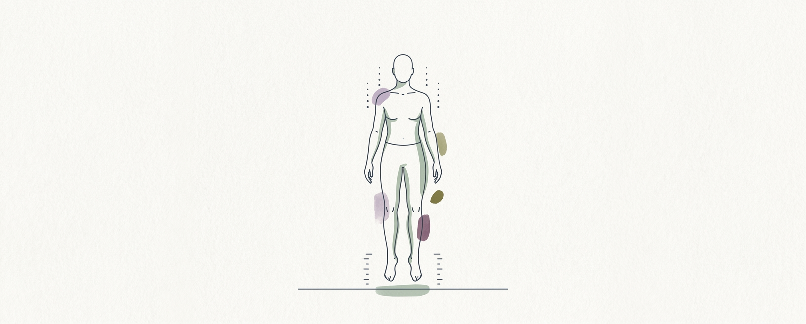Abstract cream-and-slate line illustration on Kokorology paper, drawn for Rebounding for lymphatic flow and inner ear regulation