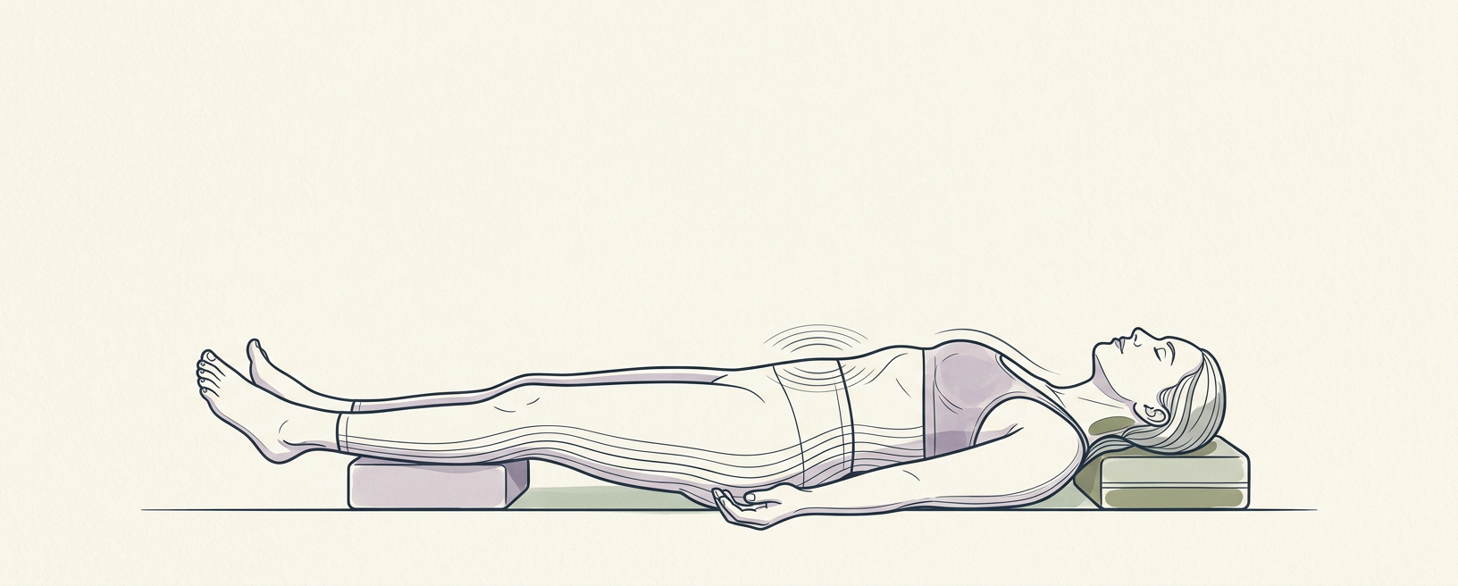 Savasana (Corpose Pose) with Prop Support