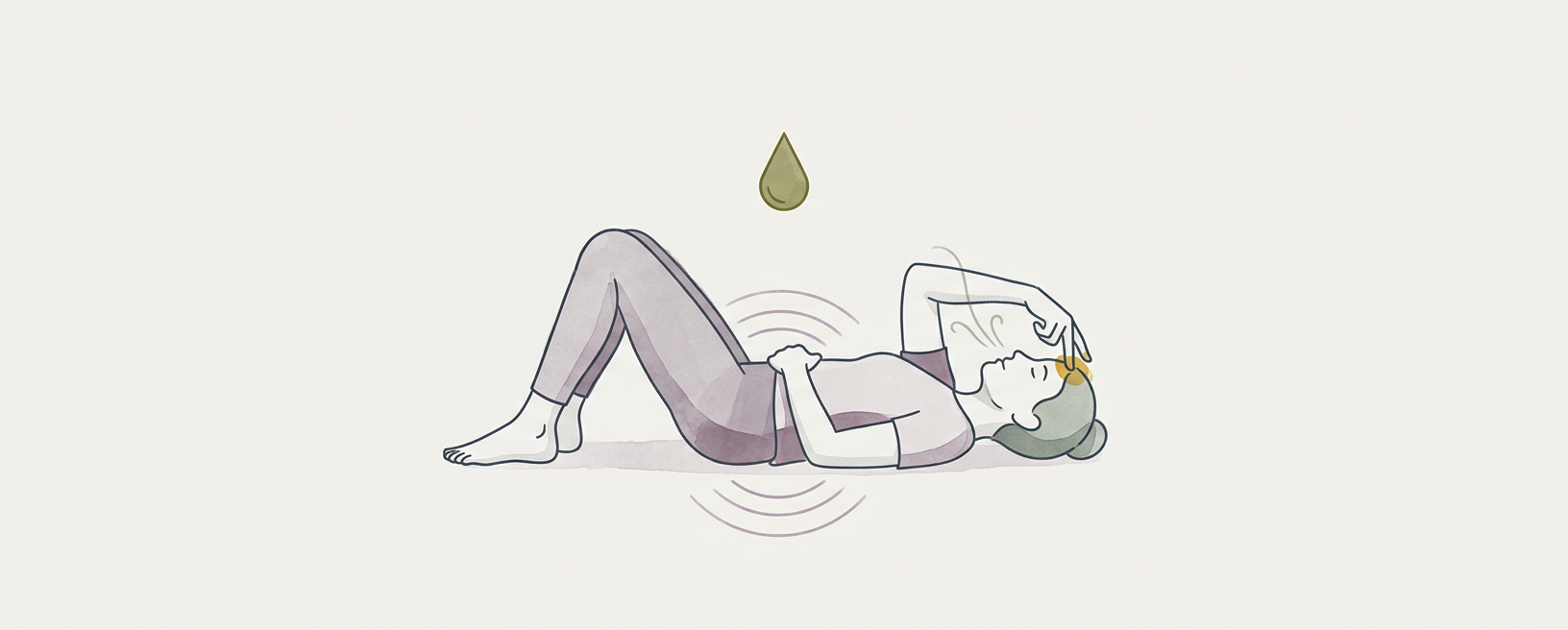 Abstract cream-and-slate line illustration on Kokorology paper, drawn for Optimize Recovery From Training Load