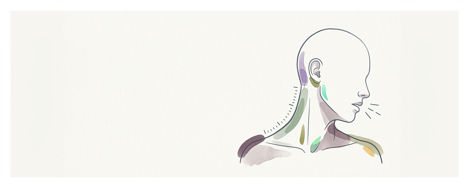 Abstract cream-and-slate line illustration on Kokorology paper, drawn for Recalibrate Sensory Load After Screen Engagement