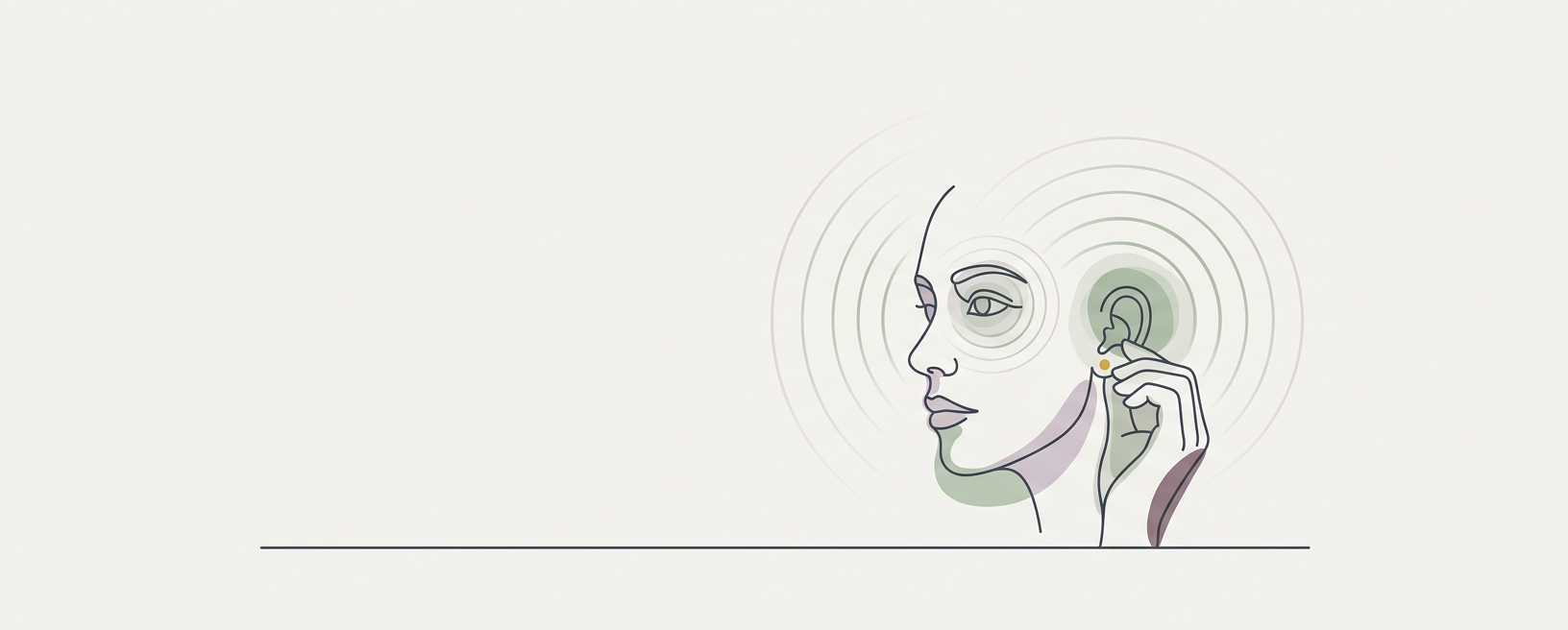 Abstract cream-and-slate line illustration on Kokorology paper, drawn for Regulate Your System After Screen Overload