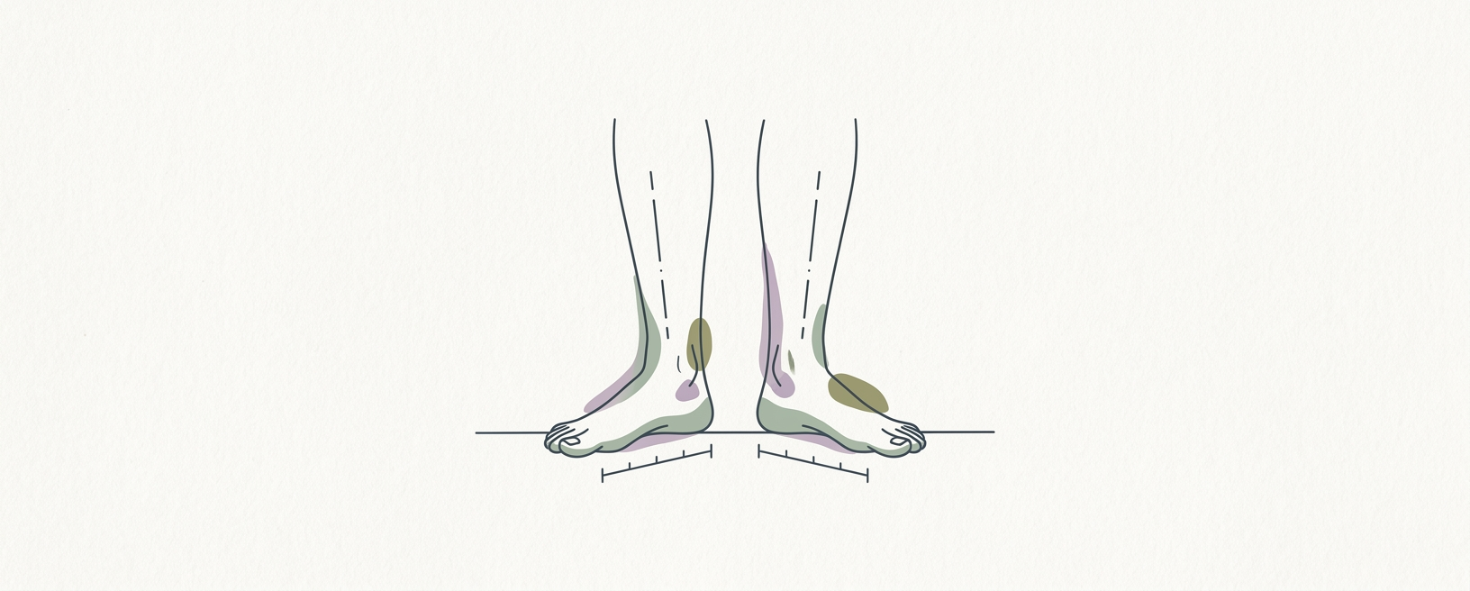 Abstract cream-and-slate line illustration on Kokorology paper, drawn for Reintegrate Movement After Injury