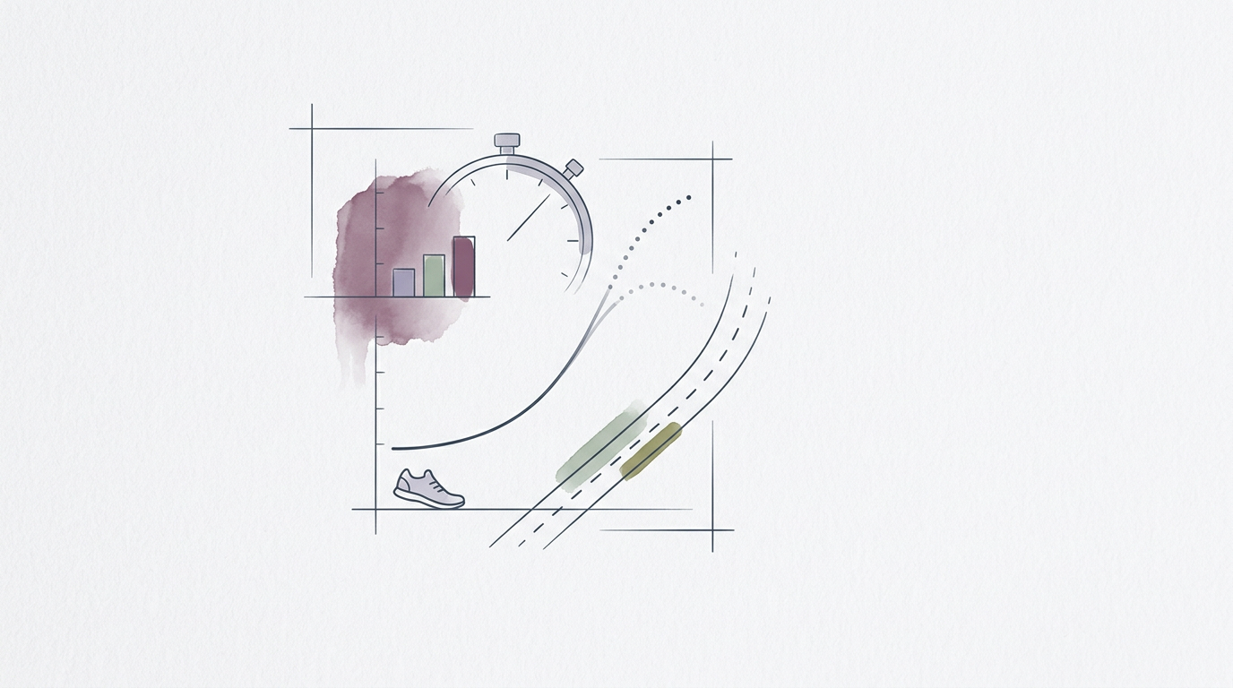 Abstract cream-and-slate line illustration on Kokorology paper, drawn for Your sweat rate at 2000m is lying to you