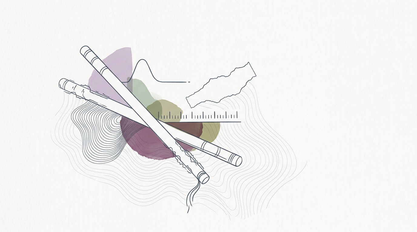 Abstract cream-and-slate line illustration on Kokorology paper, drawn for What nine nights of dance costs your HPA axis
